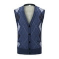 thumbnail image 1 of Cardigan en Laine Tricoté avec Poche Imprimé Mode Automne et Hiver pour Hommes, 1 of 6