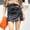 Black, variant on KIHOUT Skirt For Women Plus Size Women's Fashion Split Skirt Slim Elastic Leather Skirt Skirt