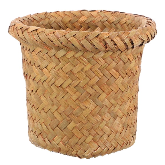 NIAIZEK Orange Woven Storage Basket with Open Weave Design for Bathroom, Bedroom, Kitchen, Laundry Organization