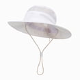 thumbnail image 6 of TOWED22 Baby Sun Hat UPF 50+ Sun Protective Toddler Bucket Hat Summer Kids Beach Hats Wide Brim Outdoor Play Hat for Boys Girls(White,3-12 M), 6 of 7