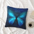 thumbnail image 4 of LNWH Decorative Pillow Covers, Fantasy Lie Butterfly Square Sofa Decorative Knit Pillow Case, 16"x16", 4 of 8