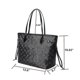 thumbnail image 2 of Women Checkered Tote Shoulder Bag Messenger Bag Purse Pu Leather Handbag Bag With Inner Pouch Multi-color Optional, 2 of 5