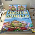 thumbnail image 1 of El Show de Magilla Gorila Conjunto de sábanas temático, trío de piezas, cómodo y amigable con la piel, diseño único, regalo de decoración para el hogar para familiares, amigos y fans,140cm *210cm, 1 of 6