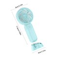 thumbnail image 3 of Fiudx Ofertas de la semana Mini ventilador de escritorio portátil silencioso para dormitorio de estudiantes pequeños que se puede colocar en el escritorio con ajuste de tres velocidades, 3 of 6