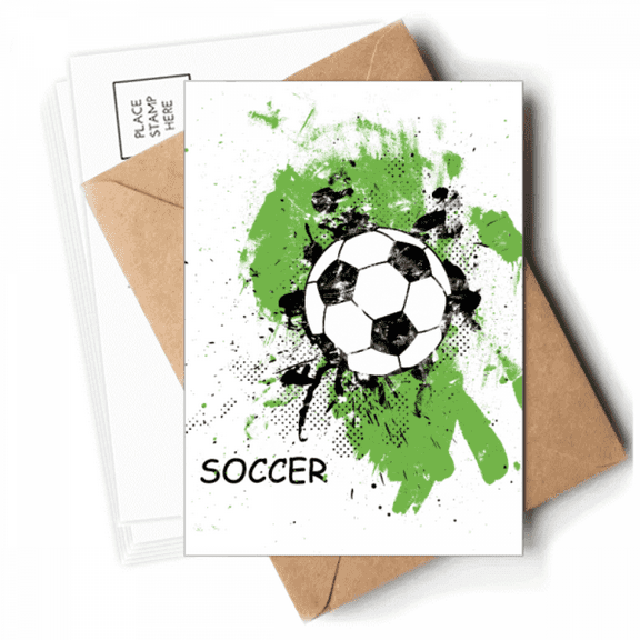 Play Soccer Football Sports Postcards Envelopes Blank Note Cards Mailing