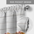 thumbnail image 6 of Thanksgiving Gnomes Farmhouse Short Window Curtain Valances, Fall Pumpkins Sunflowers Farmhouse Wood Rod Pocket Kitchen Valances for Living Room Bedroom Bathroom Cafe 60" x 18", 6 of 8
