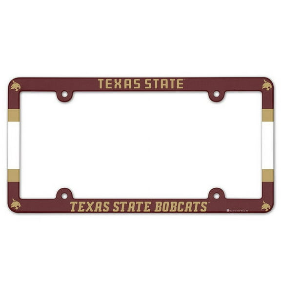 American Logo Products Texas State Bobcats License Plate Frame