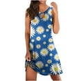 thumbnail image 1 of RKSTN Robe d'Été pour Femmes, Mode Féminine Imprimée Confortable Sans Manches Décontractée Robe de Plage Grande Taille, 1 of 4