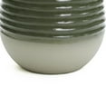 thumbnail image 7 of LuxenHome 19.5" Resin Lighted Garden Bubbling Water Fountain with Emerald Ribbed Top and Ivory Bottom, 7 of 7