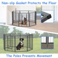 thumbnail image 5 of IVV Dog Playpen Outdoor/Indoor 8 Panels 40" Height Dog Pens Heavy Duty Anti-Rust Material Pet Fence with Door for Large/Medium/Small, 5 of 9