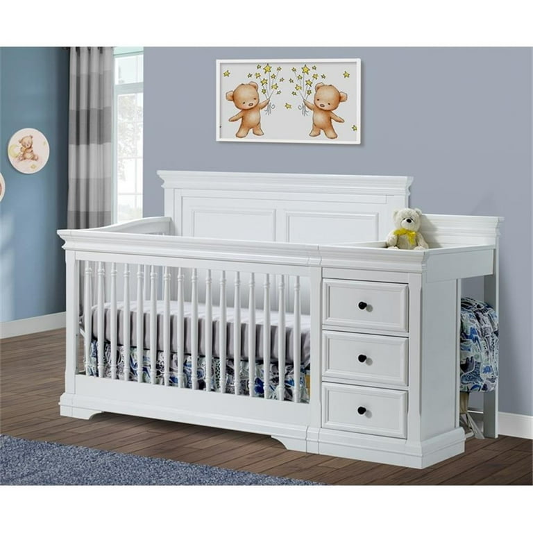 Sorelle Furniture Convertible Baby Wood Portofino Crib & Changer