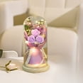 thumbnail image 6 of Fasiaou Mothers Day Mom Gifts: LED Galaxy Glass Flower Forever Rose in Glass Dome, Light Up Preserved Roses for Women, Mothers Day Birthday Gifts and Valentines Day Presents for Her,Purple, 6 of 6