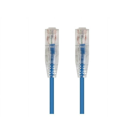 UPC: 0889028015810 | Monoprice SlimRun Cat6 28AWG UTP Ethernet Network Cable 5ft Blue