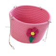 thumbnail image 4 of CarpNettore Small Animal Hammock Hanging Rat Bed Basket Chewproof Lightweight Cage Accessory Pink, 4 of 9