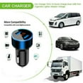 thumbnail image 4 of Dual USB Car Charger 3.1A QC3.0 LED Digital Fast Charging Charger Auto Cigarette Lighter Adapter 12V 24V For IPhone Xiaomi Blue, 4 of 6
