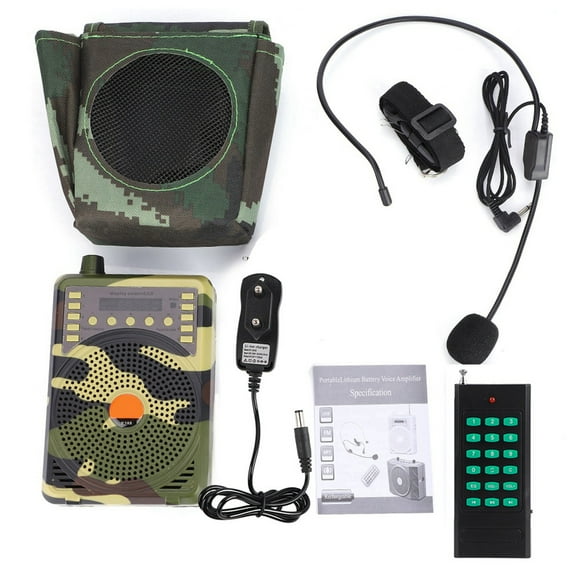 Portable Bird Caller MP3 Speaker Remote Control Hunting Decoy Kit