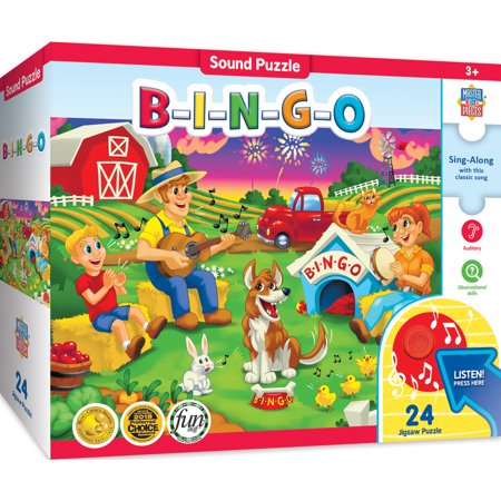 MasterPieces B-I-N-G-O Sing-Along Sound Puzzle, 24 Pc