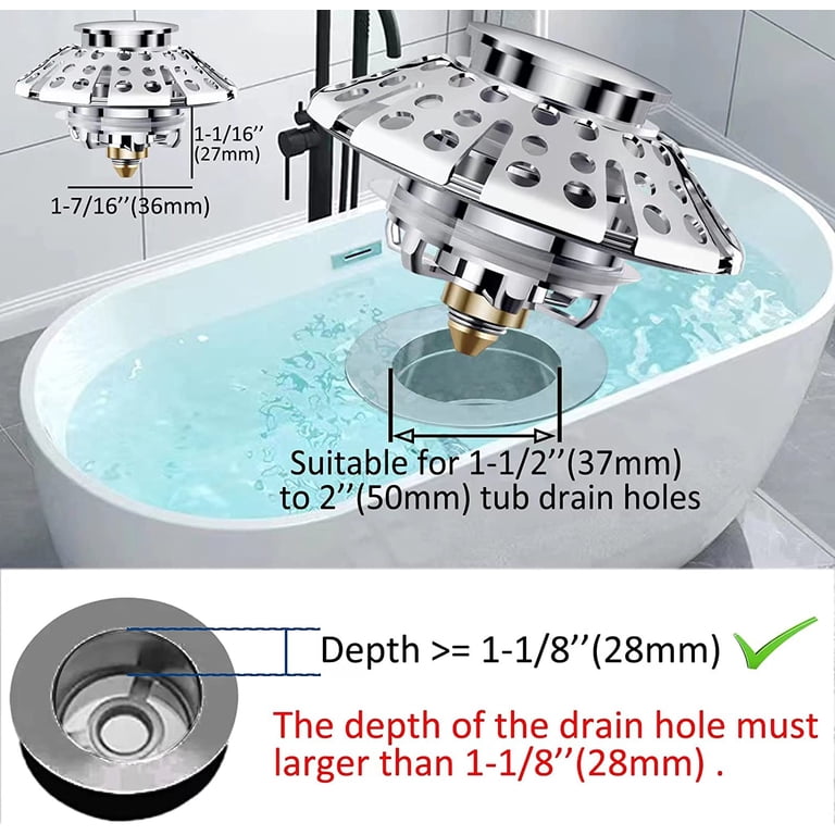 Bathtub Drain Plug Mechanism Basin Pop Up Drain Plug Bathtub Sink