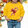 thumbnail image 2 of FhsagQ Girls Sweatshirts Size 10 Boys and Girl Christmas Snowflake Hoodie Winter Warm Xmas Print Pullovers Sweatshirts Sweatshirts for Girls Preppy Yellow 5-6 Years, 2 of 4