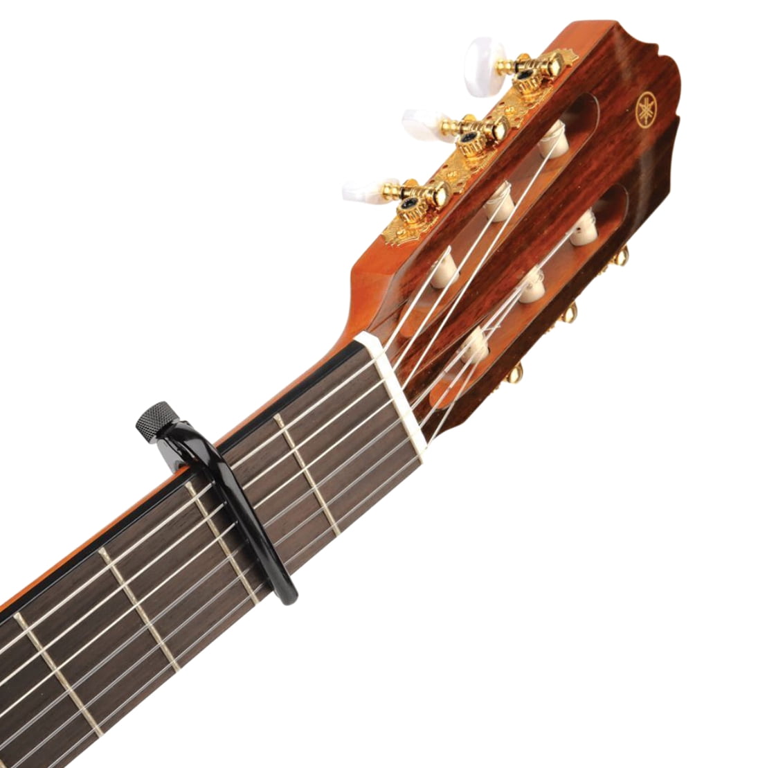 D'Addario Classical Pro Capo with Micrometer Tension Adjustment Mechanism for Classical Guitars (Black)