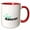 Red/White, variant on 3drose, Tango Dancer, 11oz Two-tone Red Mug