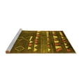 thumbnail image 2 of Ahgly Company Machine Washable Indoor Rectangle Oriental Yellow Industrial Area Rugs, 5' x 7', 2 of 4