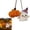 Orange, variant on Halloween Crochet Ghost Pumpkin Car Hanging Ornament Handmade Rearview Mirror Charm for Vehicle Interior Decor