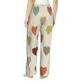thumbnail image 3 of Qekee Heart Polka Dot print Women Pajama Pants, 3 of 9