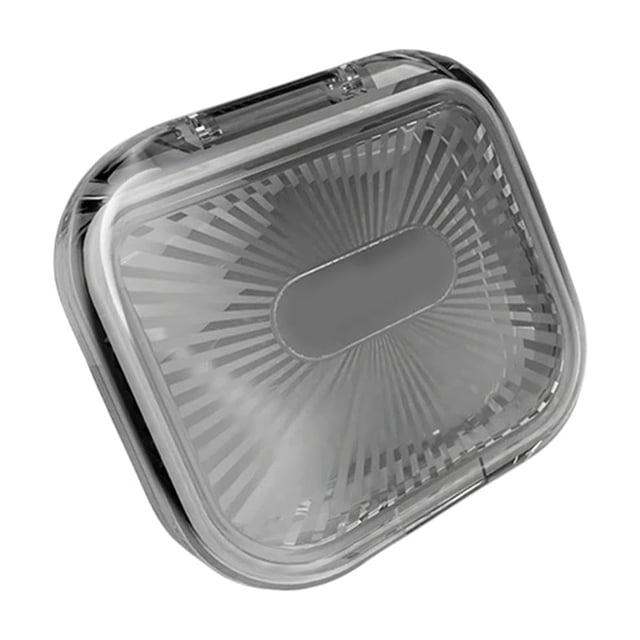 COM1950s Retainer Case, Magnetic Closure Aligner Storage Box with Transparent Lid, Slim Travel Case for Dental Appliances, Portable Holder for Invisalign Aligners or Mouth Guards