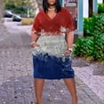 thumbnail image 1 of Robe d'Été pour Femmes 2024 Grande Taille Robe pour Col en V Décontractée Robes d'Été avec Poches Manches Courtes avec Poches en Solde à Moins de 10!, 1 of 4