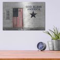 thumbnail image 4 of Luxe Metal Art 'God Bless American Flag' by Lori Deiter, Metal Wall Art, 16"x12", 4 of 9