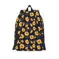 thumbnail image 6 of Travel Laptop Backpack - Royal Blue Plaid Sunflower Lightweight Canvas Backpack, Wear Resistant Computer Backpack Bag Fit {sizeName} Laptop for Men Women with Adjustable Padded Shoulder Straps, 6 of 6
