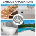 thumbnail image 5 of Uxcell 9 x 7cm Non Slip Bathtub Stickers Anti Slip Shower Cute Bathroom Floor 12Pcs Gray, 5 of 6
