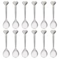 thumbnail image 1 of 12Pcs Household Dessert Spoon Convenient Cake Spoon Heart Headed Food Spoon Coffee Supply, 1 of 4