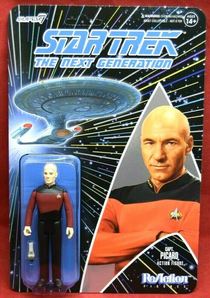 Captain Picard Star Trek Super 7 Reaction Figure - Walmart.com