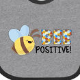 thumbnail image 4 of Inktastic Bee Positive Cute Bee Boys or Girls Baby Bib, 4 of 4