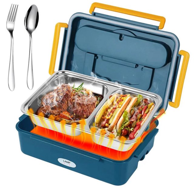 Heating lunch box 3-in-1 isothermal food box heating bowl 1.2L isothermal electric 220V 25x18x8cm(LxWxH)