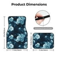 thumbnail image 3 of Balery Ink Rose Pattern 4-Piece Floor Mats, Heavy-Duty Rubber Liners, Anti-Slip Design, All-Season Automotive Protection, Vehicles, Cars, Trucks, and SUVs, 3 of 5