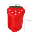 thumbnail image 3 of Red Strawberry Trash Can, Trash Can Large Capacity Good Weight Capacity Exquisite Shape Convenient High Durability Decorative Plastic Strawberry Style Waste Basket Garbage Container Home, a Trash Can, 3 of 7