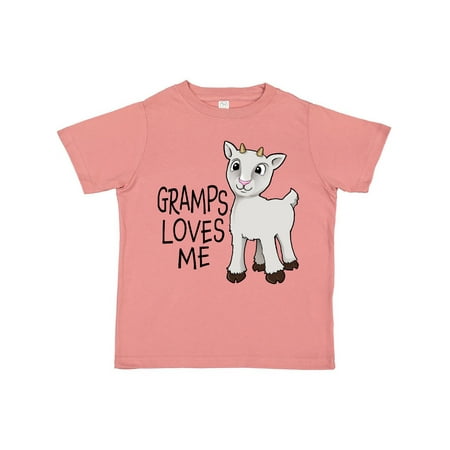 

Inktastic Gramps Loves Me- cute goat Gift Toddler Boy or Toddler Girl T-Shirt