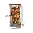 thumbnail image 6 of Rolife Book Nook 3D Jigsaw Puzzle Sakura Wine Alley Wooden Model Building Kit Decorative Bookend Stand DIY Bookshelf Insert Decor Gift for Teen Adults, 6 of 8