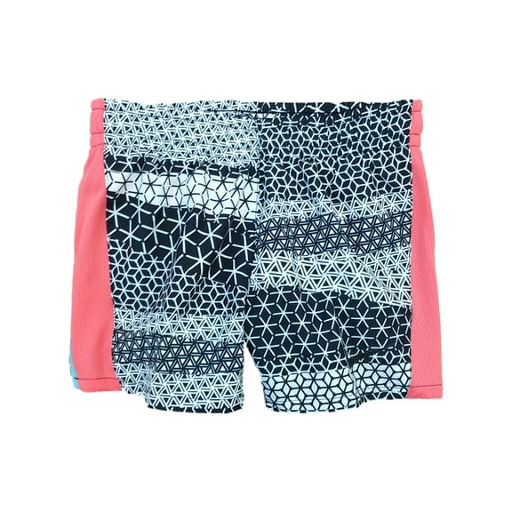 Nike Dry Girls Geometric Black & Pink Dri-fit Running Track Athletic Shorts S