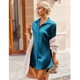 thumbnail image 4 of Ekouaer Womens Nightgowns & Sleepshirts Satin Sleepshirt Ladies Sleepwear Bridesmaid Getting Ready Outfit, 4 of 6