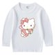 thumbnail image 2 of Hello Kitty-Camiseta de manga larga para niños y niñas, top de cuello redondo de algodón con dibujos animados, ropa de primavera y otoño, 2 of 5