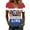Multicolor, variant on LNZGNM Women's Soccer Jersey USA MEX CA Short Sleeve Crewneck Graphic Tee Football Tournament Fan Top for Sports Party Vacation Game Day,Deep Red(S)