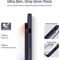 thumbnail image 4 of Liquid Silicone Case for iPhone 15 - [Camera All-Round Protection] [Soft Microfiber Lining Anti-Scratch] 4 Layer Full Covered Shockproof Gel Rubber Phone Case Cover, 6.1", Dark Purple, 4 of 16
