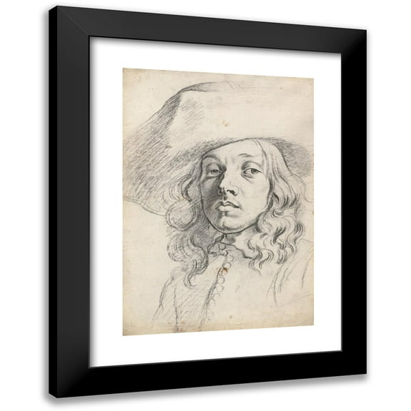 Michael Sweerts 11x14 Black Modern Framed Museum Art Print Titled - Jan Van Den Enden (C. 1651)