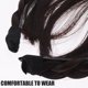 thumbnail image 5 of Pelucas sintéticas de moda, diadema, flequillo frontal, extensiones de cabello para mujeres y niñas (marrón oscuro), 5 of 7