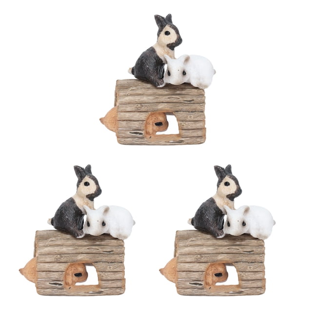 Simulación de modelo de animal salvaje, juego de conejito, juguete de simulación de plástico, regalo de fiesta, modelo tridimensional, proyecto escolar