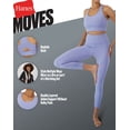 thumbnail image 7 of Hanes Moves Women's Crop Sports Bra, Racerback White XL, 7 of 7